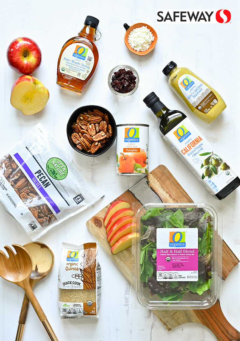 safeway O organics fall items for savory salad