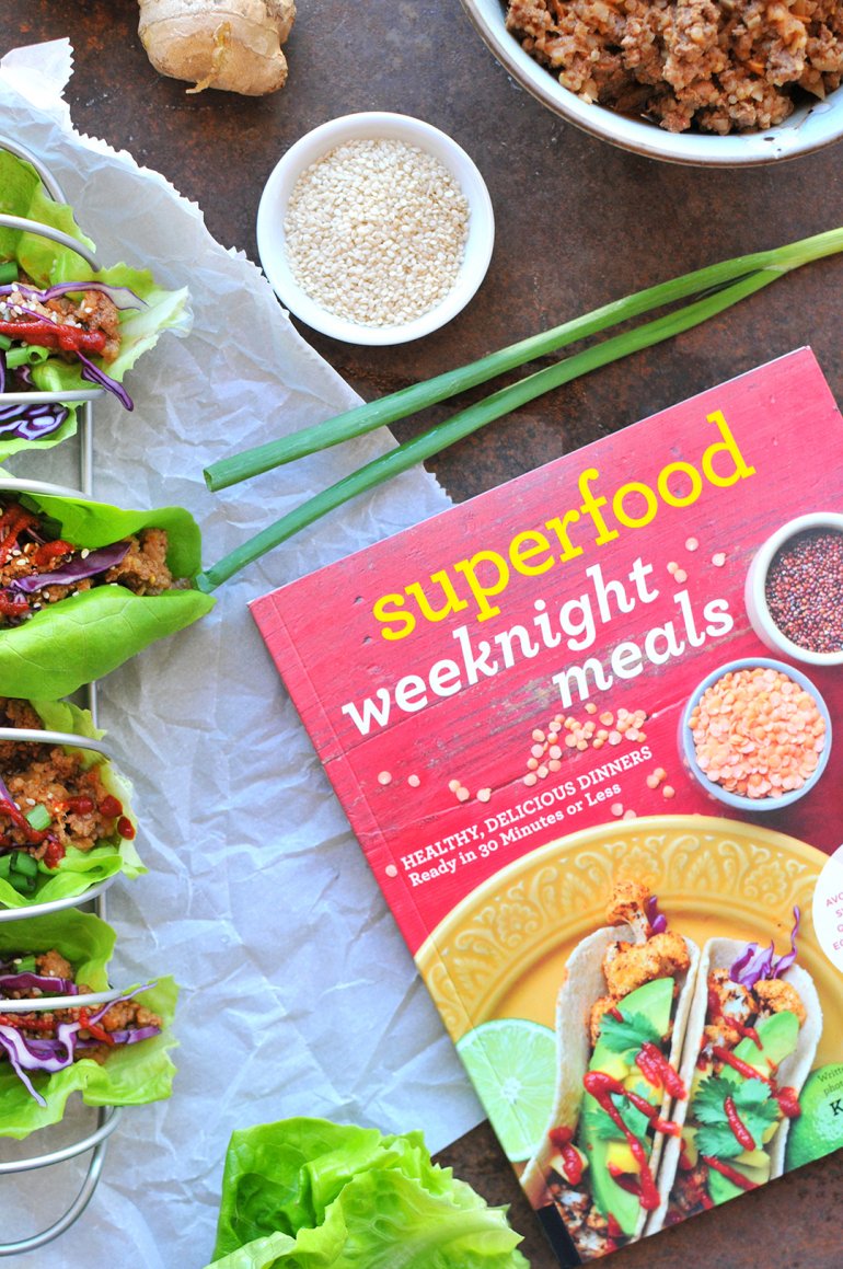 asian lettuce wraps from superfood weeknight meals