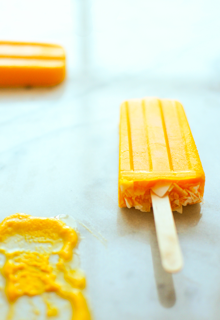 tropical sunrise veggie pops