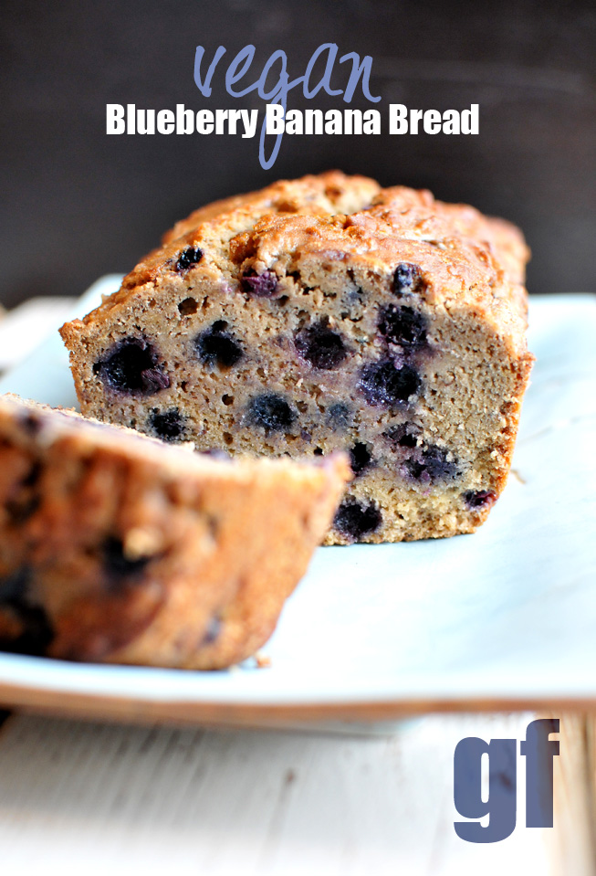 My Famous {Blueberry Banana Bread} Made Vegan/GF | Nosh and Nourish