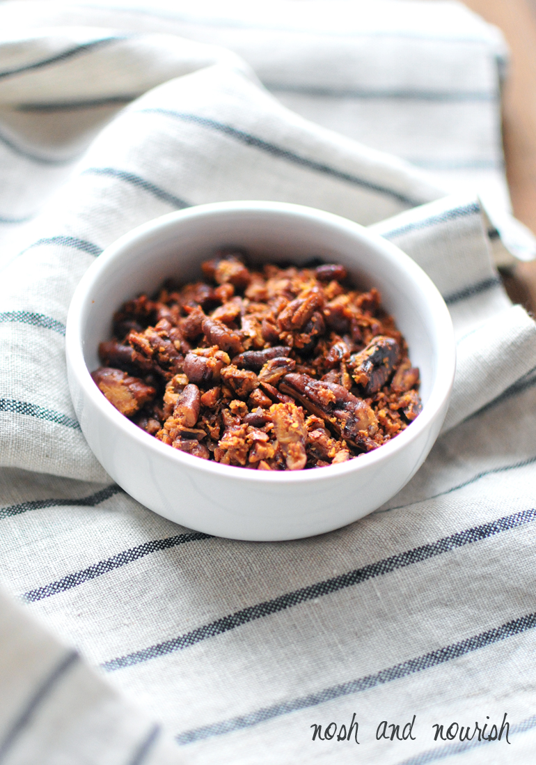 crushed honey roasted pecans