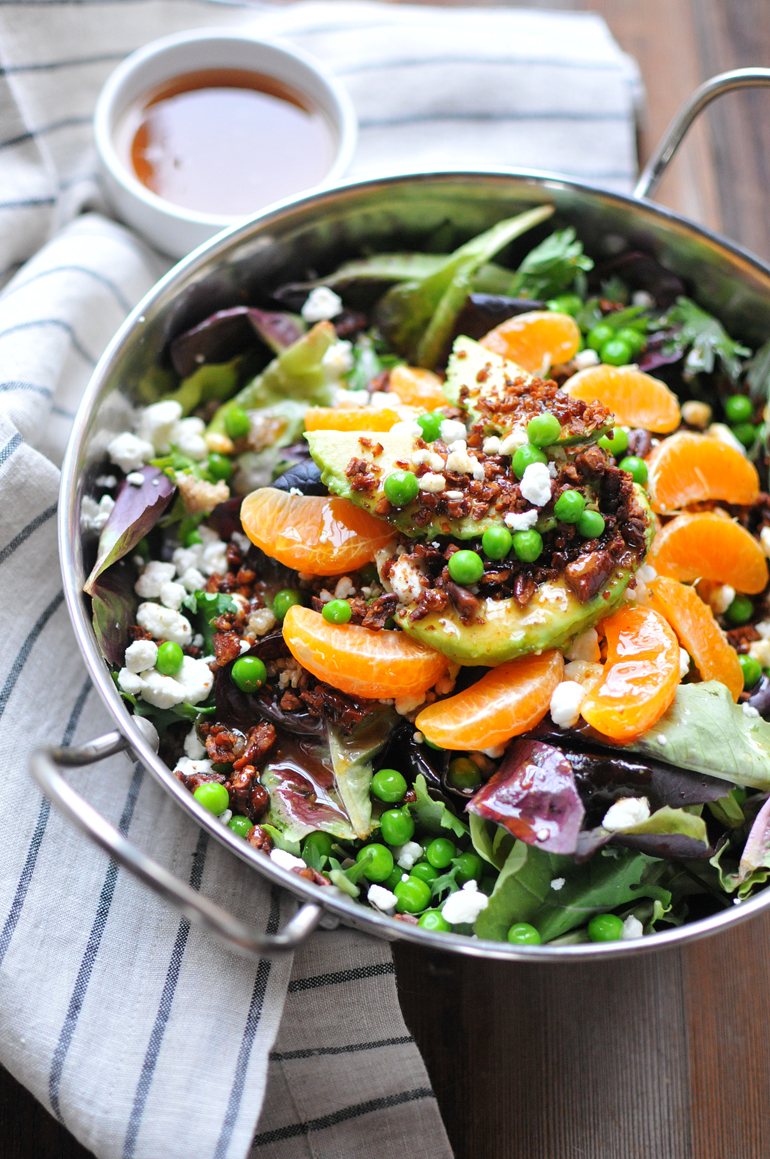 winter salad with brown butter dressing