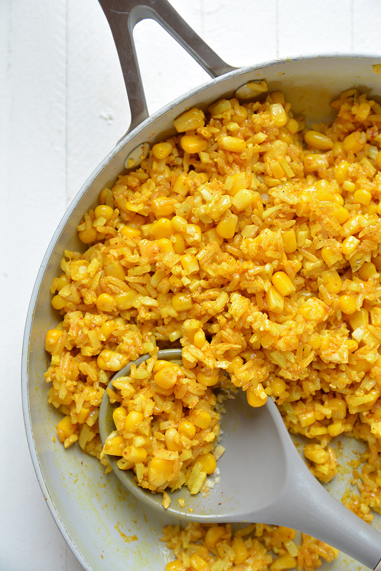 yellow cauliflower risotto