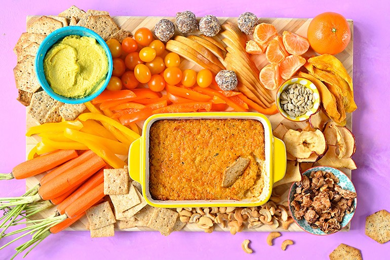 Vegan Buffalo Cauliflower Dip Nosh And Nourish